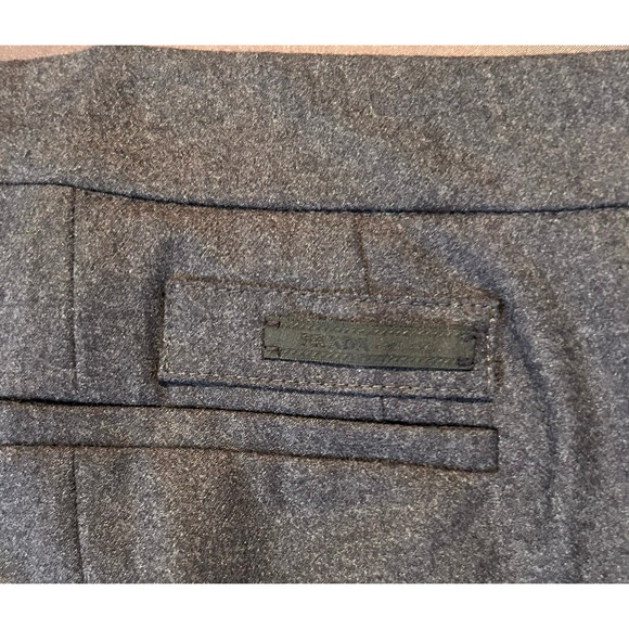 Prada Milano Women's Grey Wool Blend Tailored Cropped Dress Pants IT 46 US 10 - Picture 4 of 7